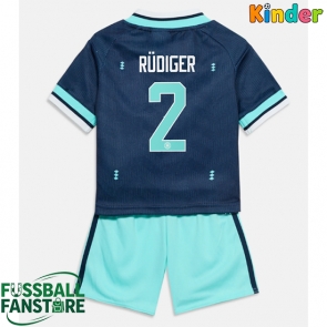 Deutschland Antonio Rudiger #2 Replik Auswärtstrikot Kinder WM 2026 Kurzarm (+ Kurze Hosen)